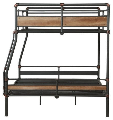 Ballard Wood and Metal Bunk Bed, Full Xl Over Queen
