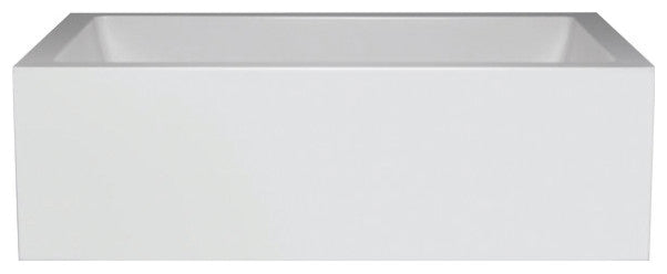 Malibu Goleta Rectangle Soaking Bathtub 62x30x23 Biscuit