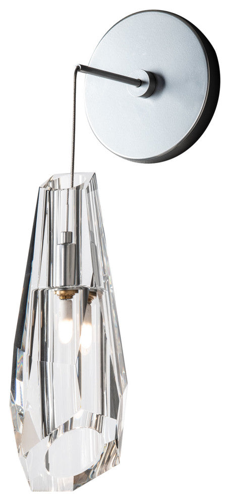 Luma Low Voltage Sconce, Sterling Finish