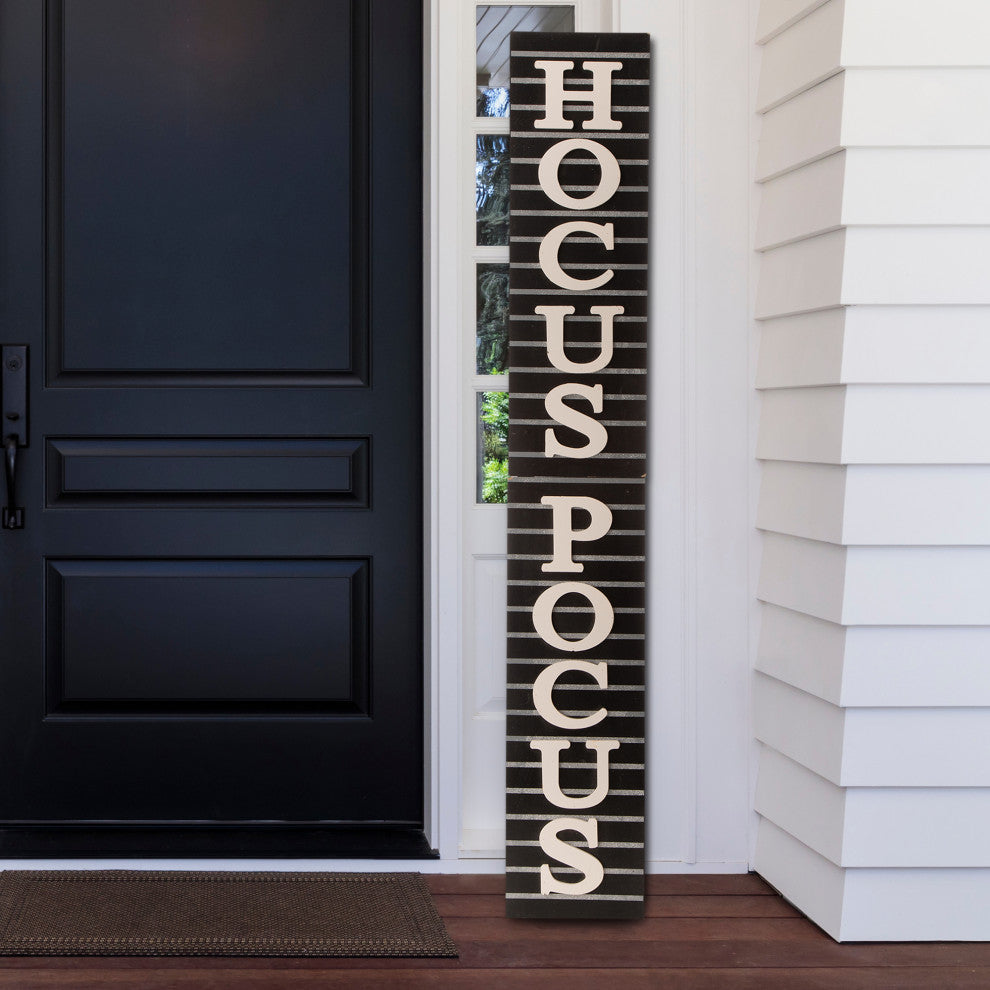 60"H Halloween Wooden Hocus Pocus Standing Porch Sign or Hanging Decor