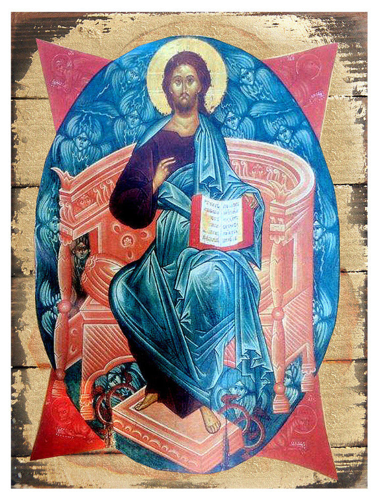 Icon Wooden Jesus Icon Wall Decor, 16 Inch