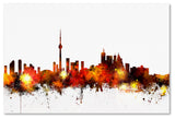 "Toronto, Canada Skyline III" Canvas Art by Michael Tompsett