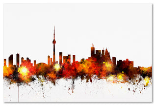 "Toronto, Canada Skyline III" Canvas Art by Michael Tompsett