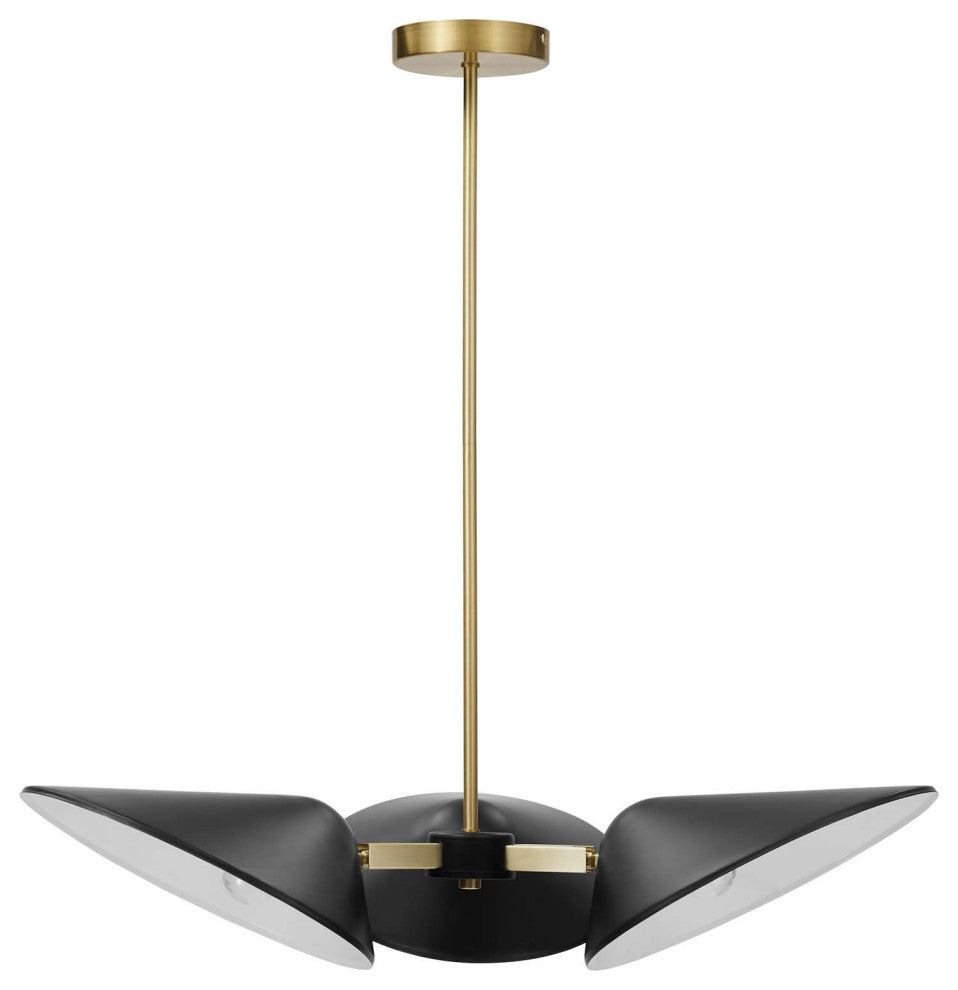 Journey 3-Light 3" Arm Pendant Black -5299