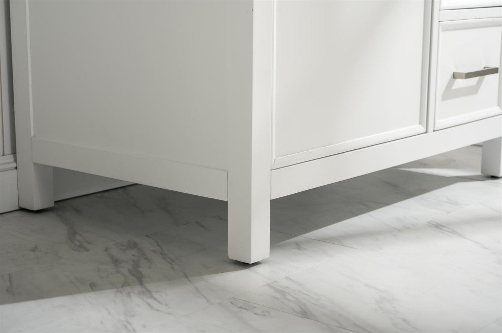 36" Single Sink Vanity Cabinet, White