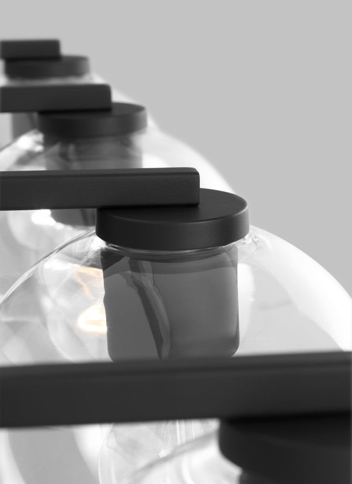 Codyn Four Light Wall / Bath, Midnight Black