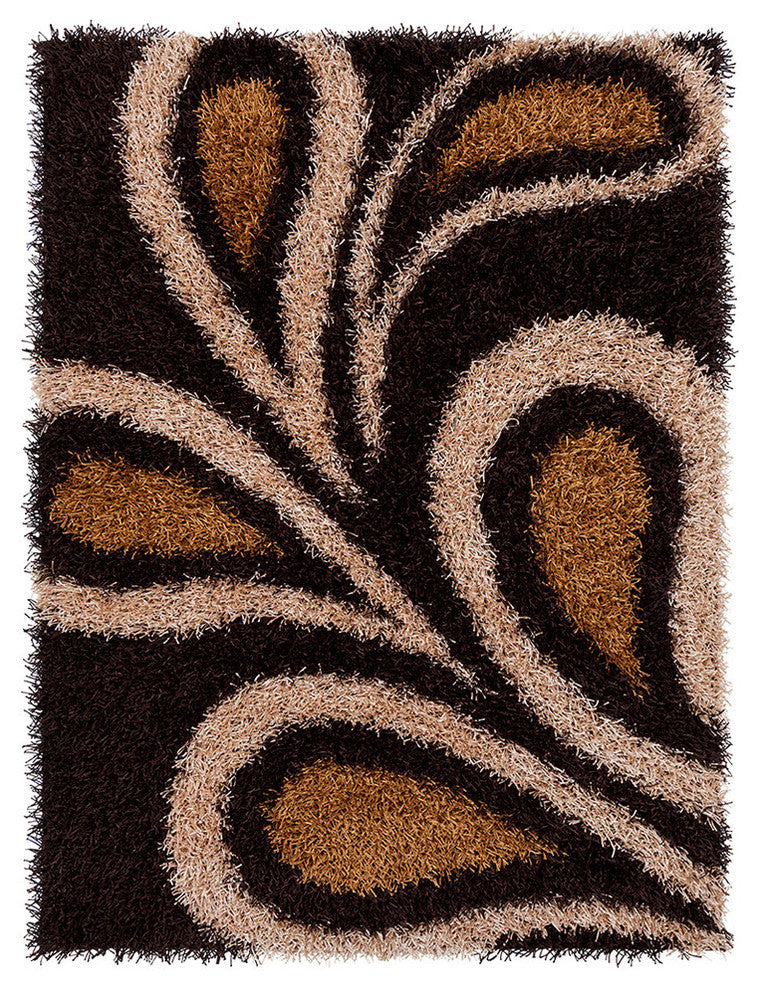 Vivid Contemporary Area Rug, 5'x7'