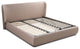 Agoura King Storage Bed in Taupe PU Leather