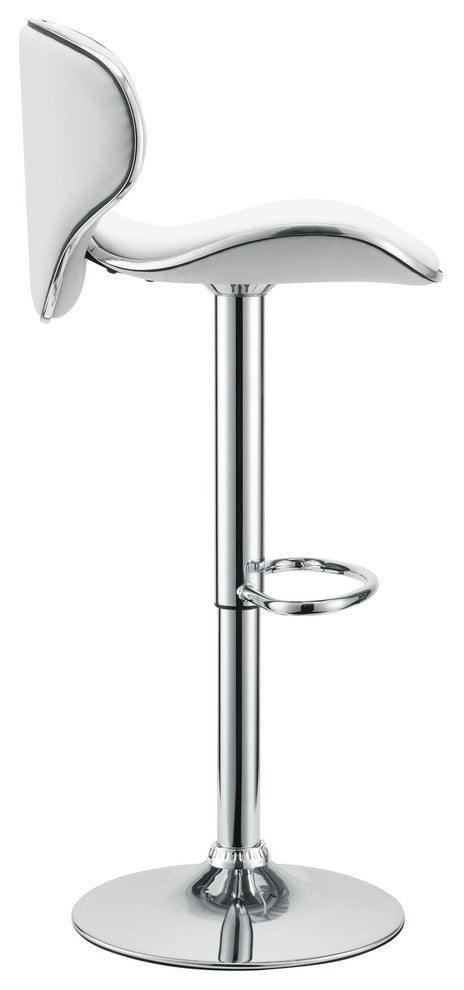 Modern Contemporary Dining Kitchen Bar Stool White