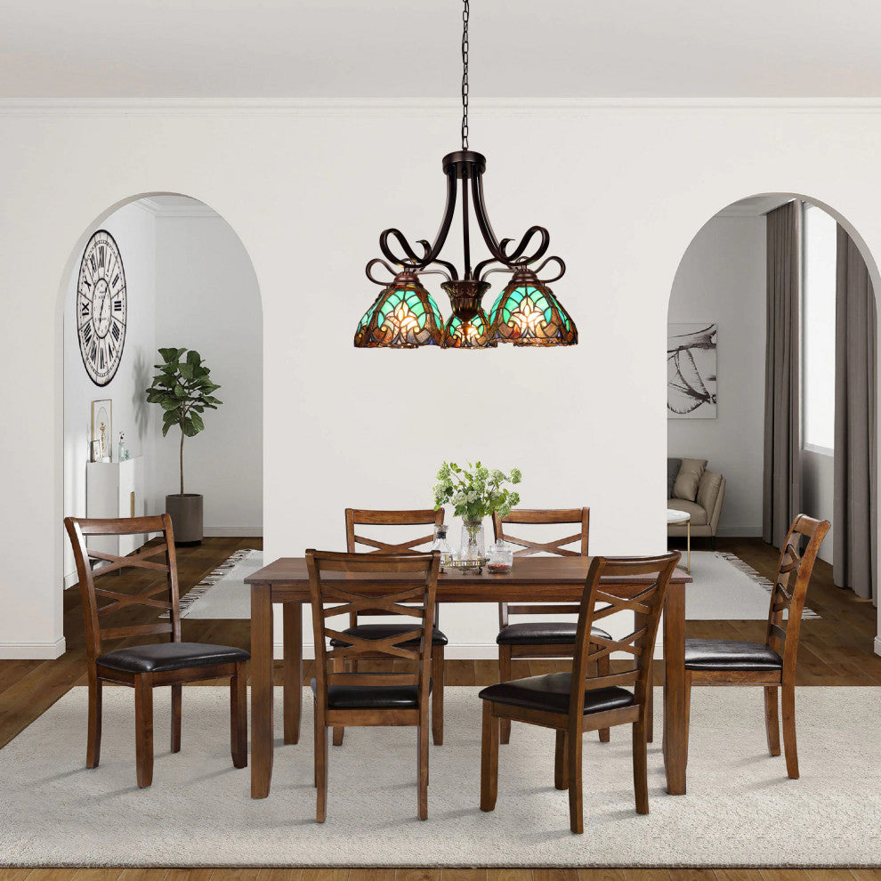 Liaison Victorian-Style 5-Light Large Chandelier 25" Wide