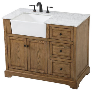 Home Living 22" Farmhouse Driftwood-Light Bathroom Vanity