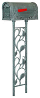 Floral Curbside Mailbox with Floral Mailbox Post