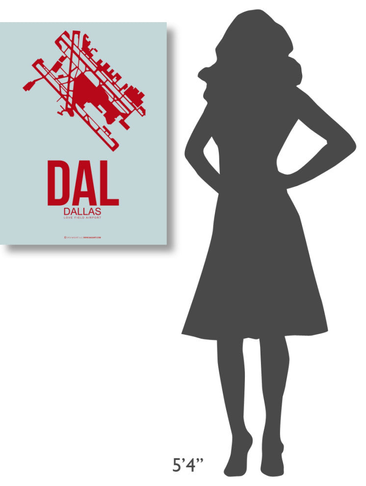 "DAL Dallas Poster 3" Fine Art Print