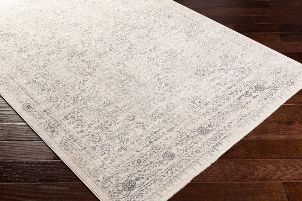 Surya Roma ROM-2308 9'x12'3" Rug, Light Gray/Cream/Camel