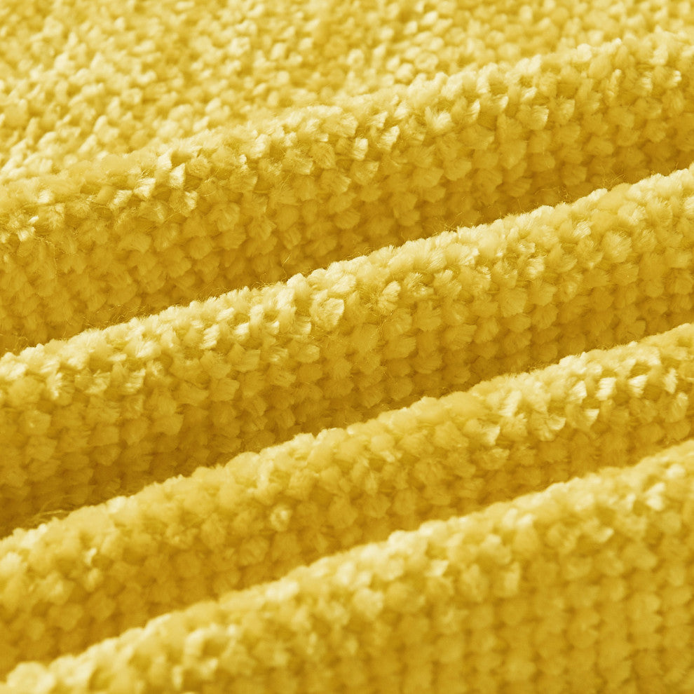 Crystal Chenille Jumbo Throw Blanket, Primrose Yellow