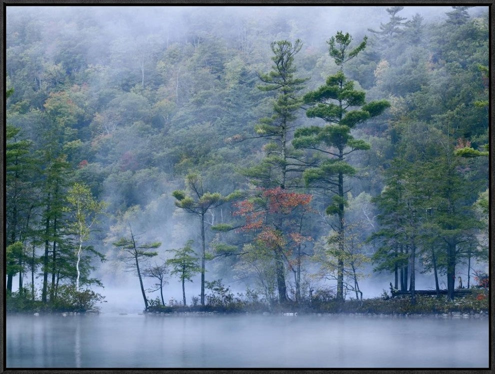 Emerald Lake In Fog, Emerald Lake State Park, Vermont, 32"x24"