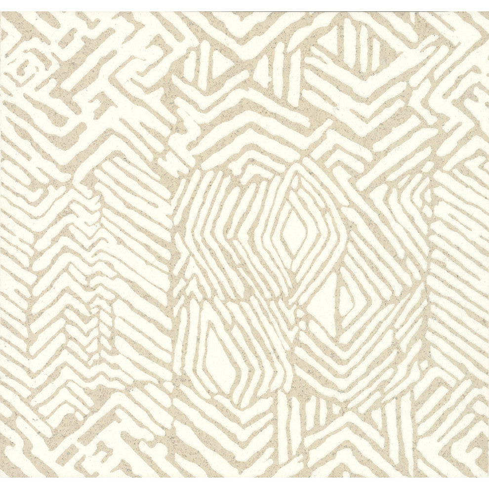 Neutral Tribal Print Wallpaper