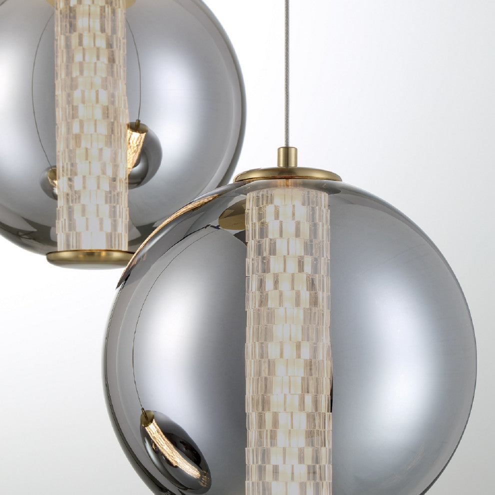 Atomo 3-Light Pendant, Gold