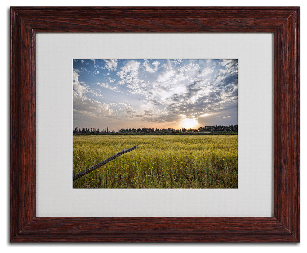 'End of Day' Matted Framed Canvas Art by Giuseppe Torre