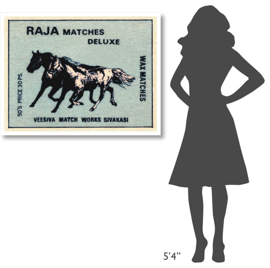 "Raja Matches Deluxe" Digital Paper Print by Phillumenart, 42"x32"