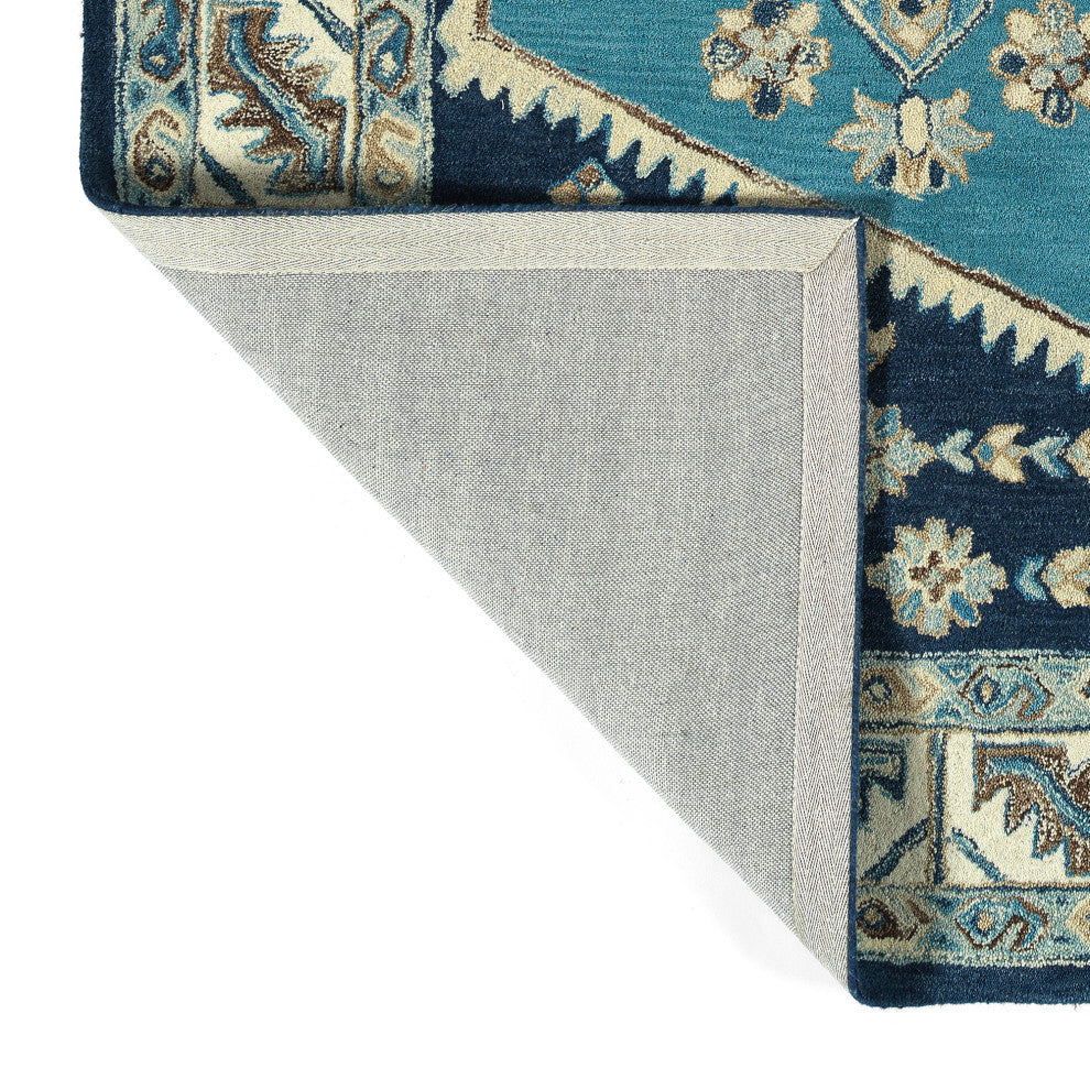 Charlotte Collection Seafoam 4' x 6' Rectangle Indoor Area Rug
