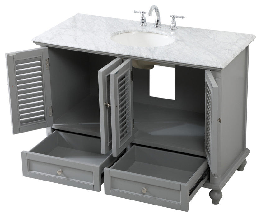 Home Living 48" Single Bathroom Vanity, Gray
