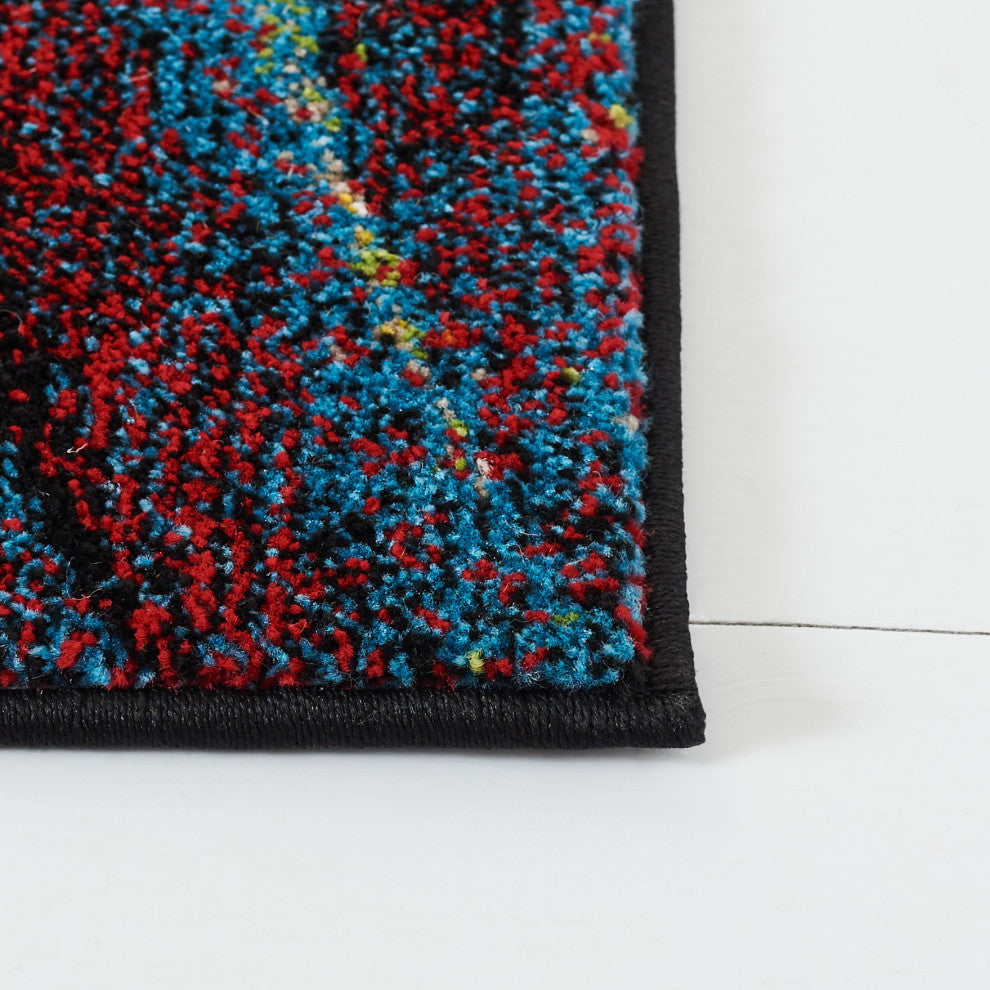 Safavieh Glacier Gla126Q Organic and Abstract Rug, Red and Green, 9'0"x12'0"