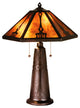 25"H Grenway Amber Mica Table Lamp