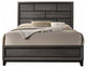 Gray Solid Wood Queen Bed Frame