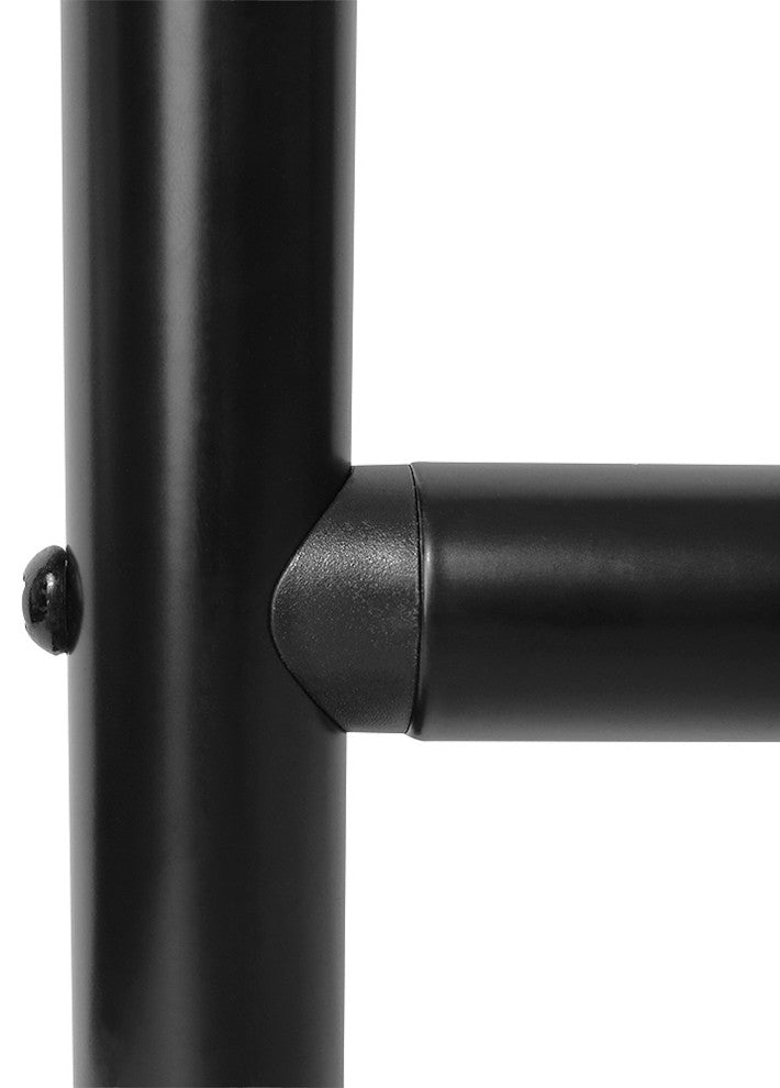 Utopia Alley Aluminum Shower Curtain Rods 60" Large Size by 25", Matt Black