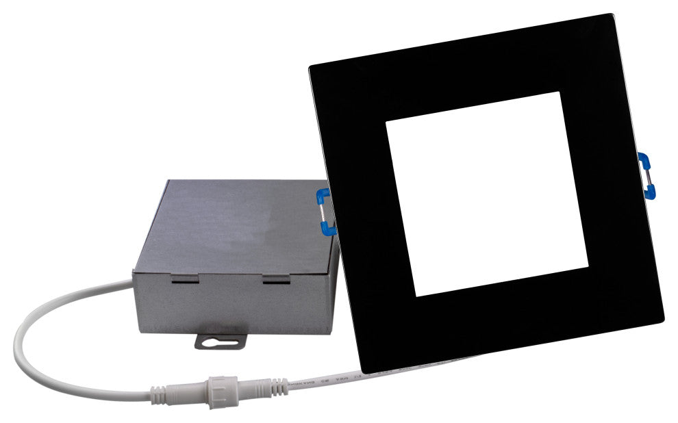 DLE6 Series 6" Square Downlight, Black, 3000k