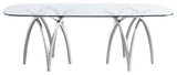 Madelyn Dining Table, Chrome Finish