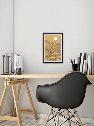 "Up in the Mountains" Framed Painting Print, 8x12