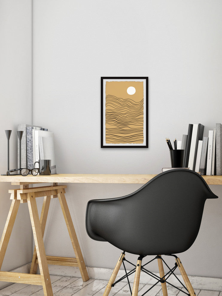 "Up in the Mountains" Framed Painting Print, 8x12