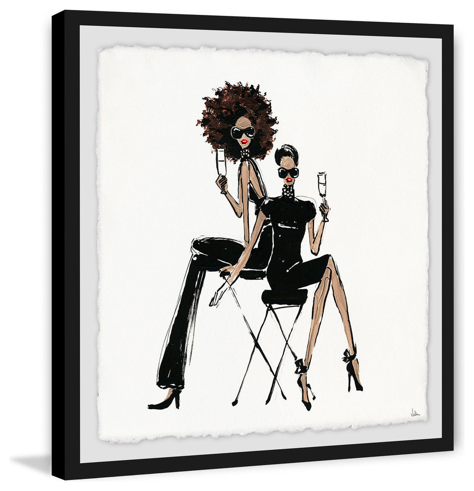 "Style at Any Age" Framed Painting Print, 24"x24"