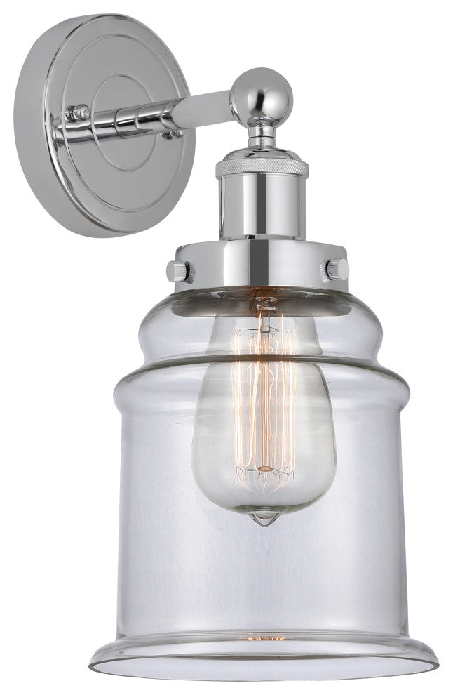 Innovations 616-1W-PC-G182 Canton 1 Light Sconce, Polished Chrome
