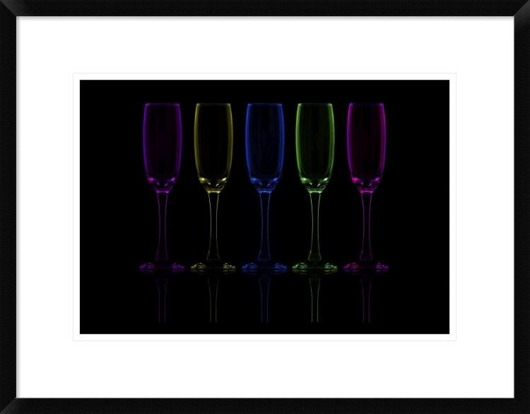 "Flutes" Framed Digital Print by Howard Ashton-Jones, 26"x20"