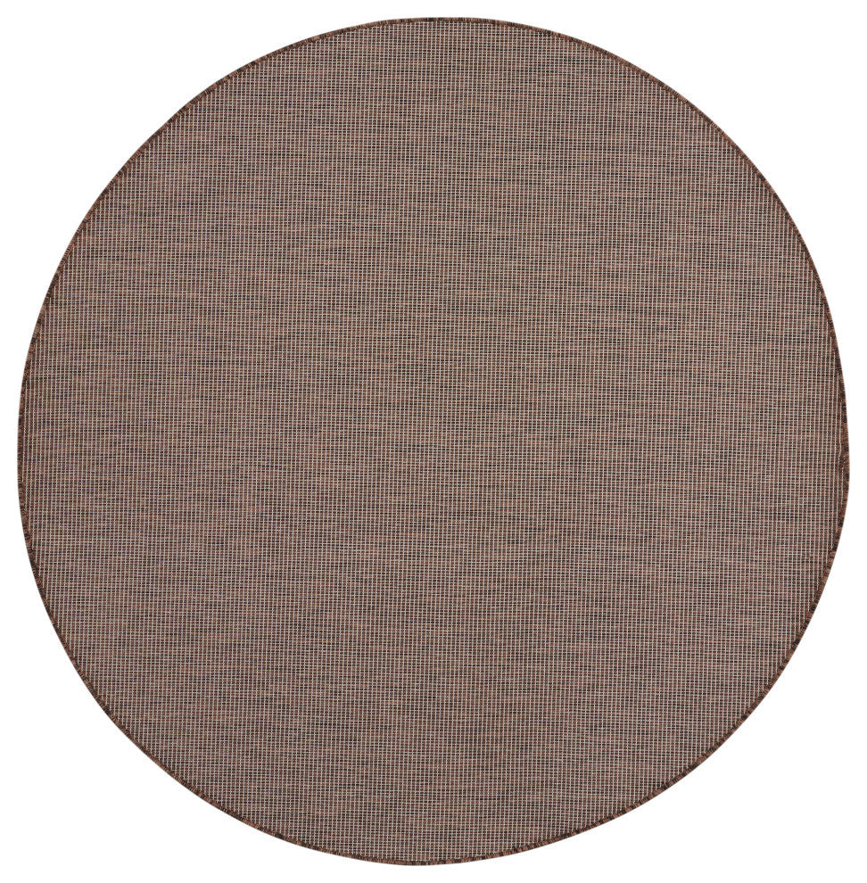 Nourison Positano Contemporary Area Rug, Natural, 8'xround