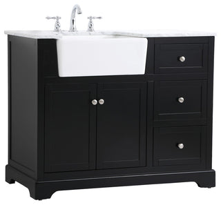 Home Living 22" Farmhouse Black-Light Bathroom Vanity