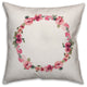 Floral Pattern Monogram - O 18x18 Indoor / Outdoor Pillow