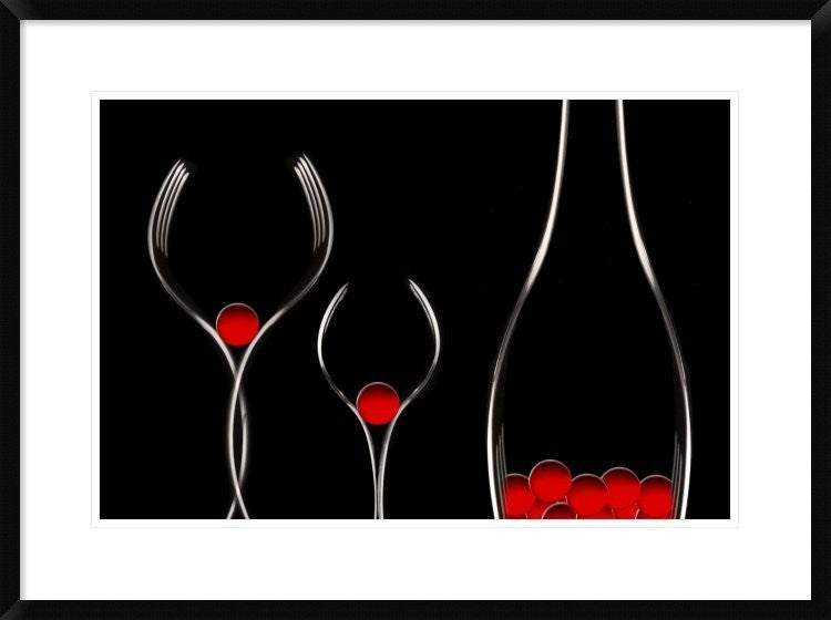 "F O R K" Framed Digital Print by Doris Reindl, 32x24"