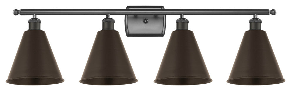 Ballston Cone Bath Vanity Light, Oil Rubbed Bronze, Oil Rubbed Bronze