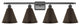 Ballston Cone Bath Vanity Light, Oil Rubbed Bronze, Oil Rubbed Bronze