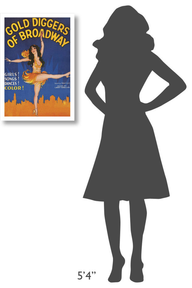 "Vintage Film Posters: Gold Diggers of Broadway" Paper Print, 18"x26"