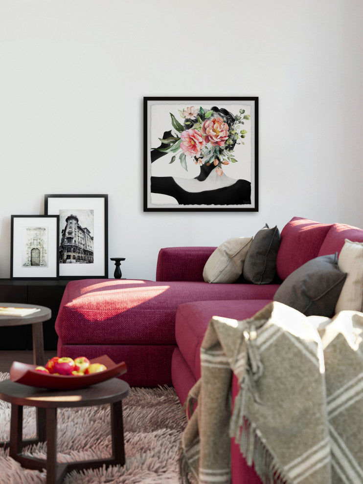 "Wild Bloom" Framed Painting Print, 24"x24"