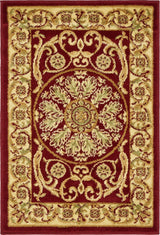 Unique Loom Red Napoleon Versailles 2' 2 x 3' 0 Area Rug