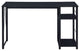 2 Tier Shelf Writing Desk, Black Finish