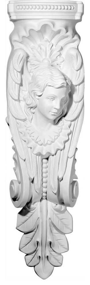 11 1/4"W x 5 5/8"D x 40 1/2"H Angel Corbel, Left