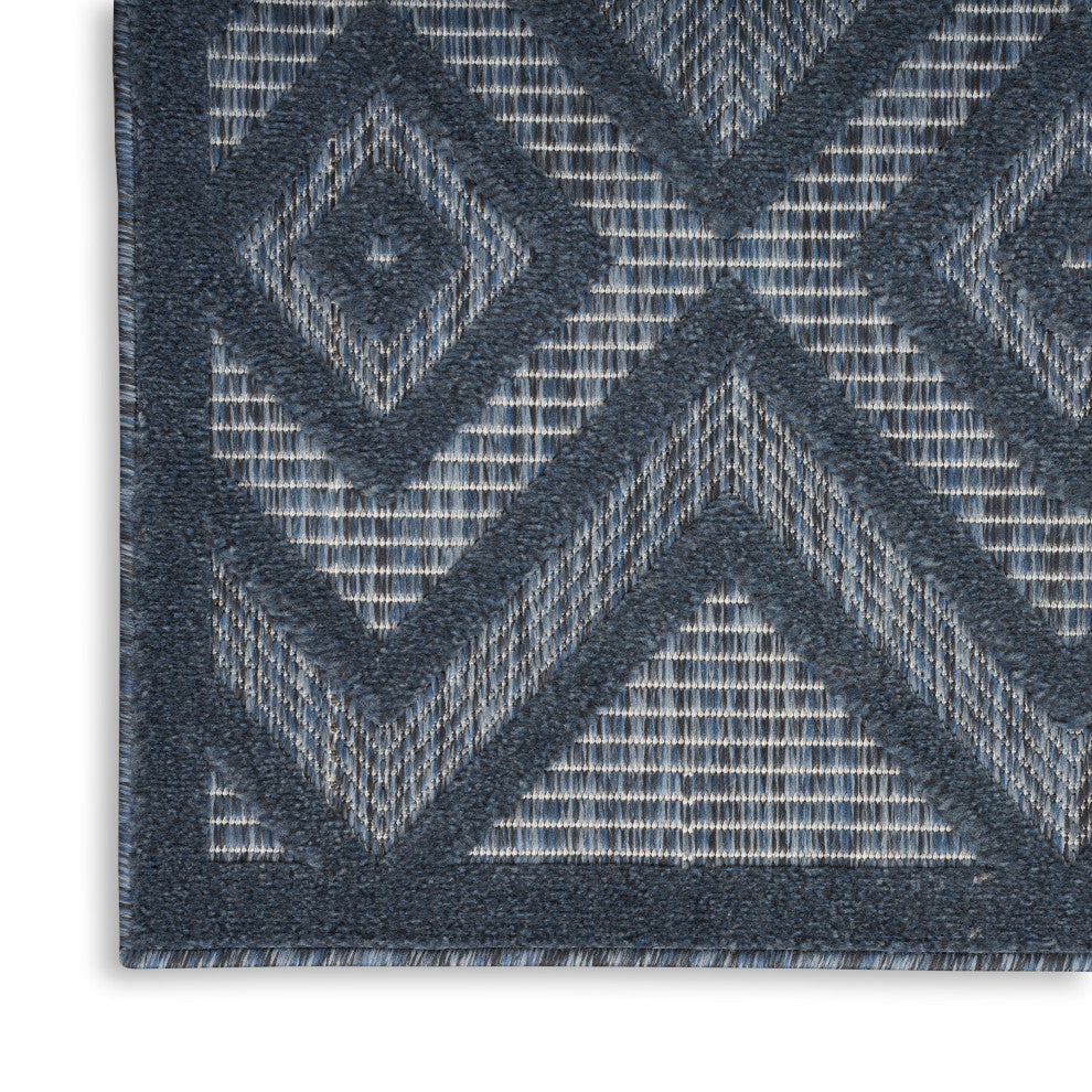 Nourison Versatile 7' x 10' Navy Blue Modern Area Rug