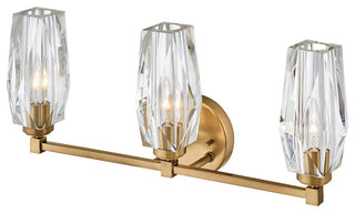 Hinkley Ana Medium Three Light Vanity, Heritage Brass